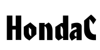 HondaC Font Image