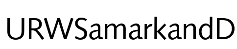 URWSamarkandD Font Image