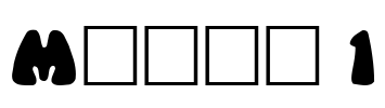 Mania 1 Font Image