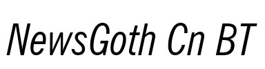 NewsGoth Cn BT