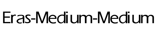 Eras-Medium-Medium Font Image