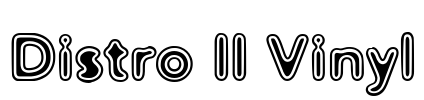 Distro II Vinyl Font Image