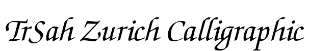 TrSah Zurich Calligraphic
