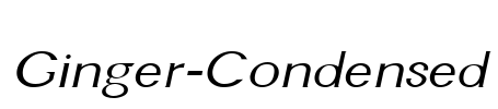 Ginger-Condensed