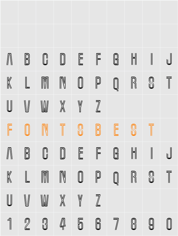 Marquee Moon Character Map
