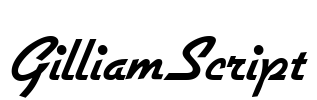 GilliamScript Font Image