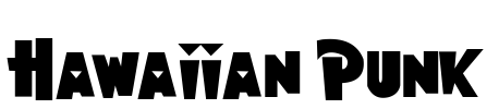 Hawaiian Punk Font Image