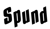 Spund Font Image