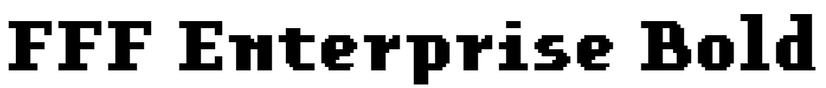 FFF Enterprise Bold Font Image