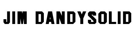 Jim DandySolid Font Image