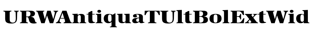 URWAntiquaTUltBolExtWid Font Image