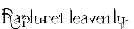 RaptureHeavenly Font Image