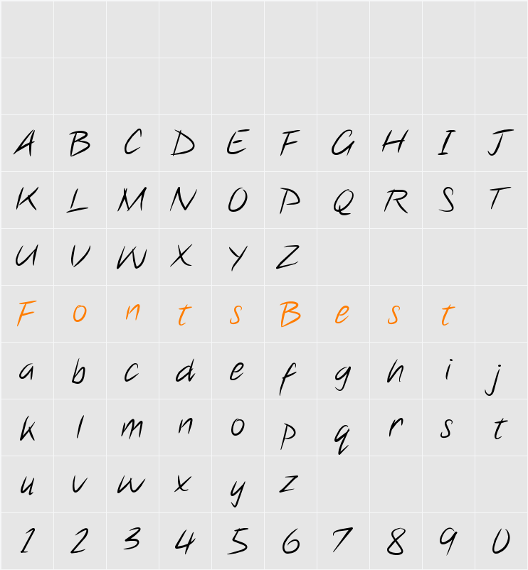 Note this Character Map