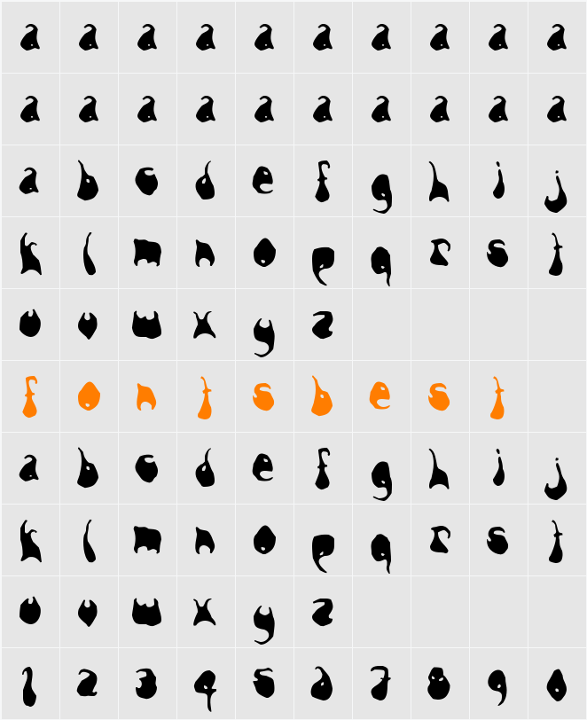 Snorks Character Map