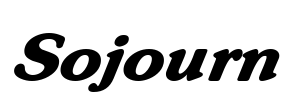 Sojourn Font Image