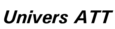 Univers ATT Font Image