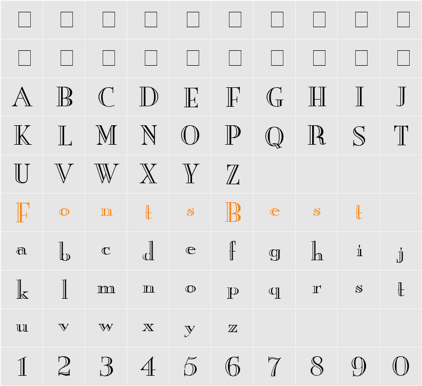 New Eng. Engr. Wide Character Map