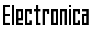 Electronica Font Image