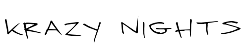 Krazy Nights Font Image