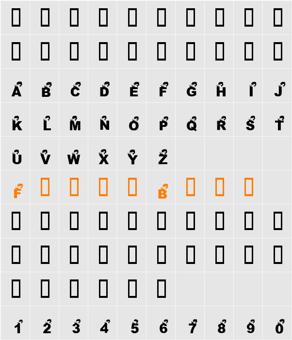KR Angler Character Map