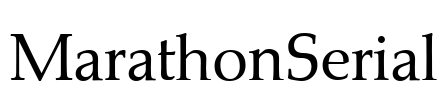 MarathonSerial Font Image