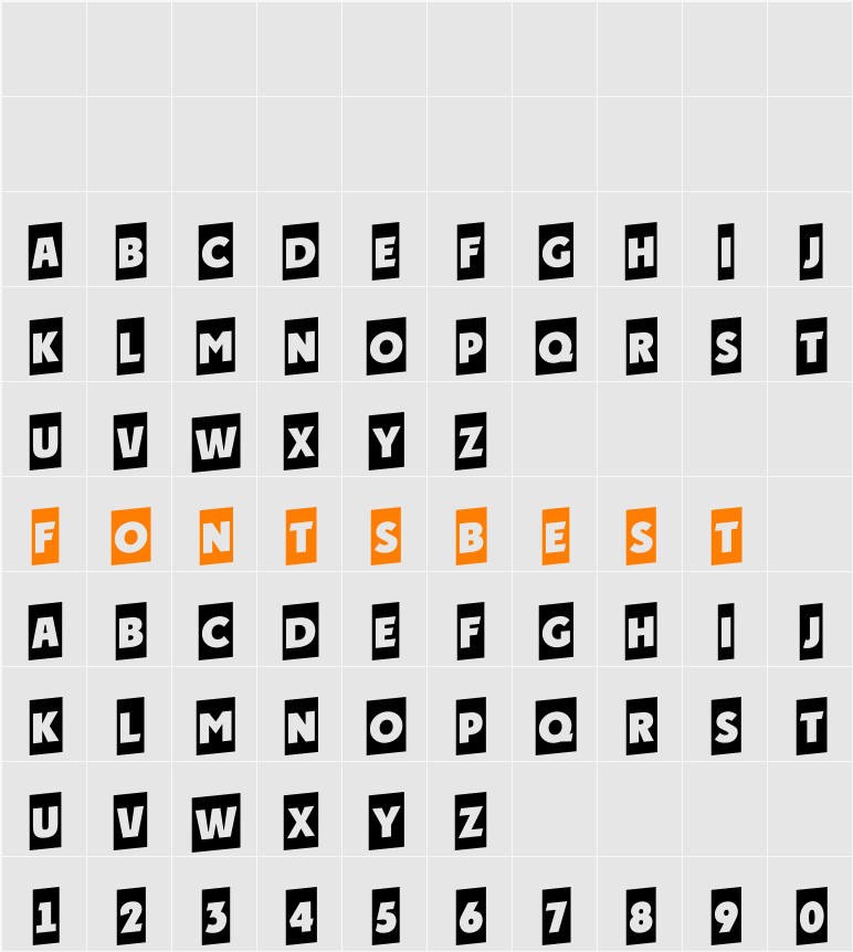 a_PlakatCmUp Character Map