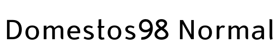 Domestos98 Normal Font Image