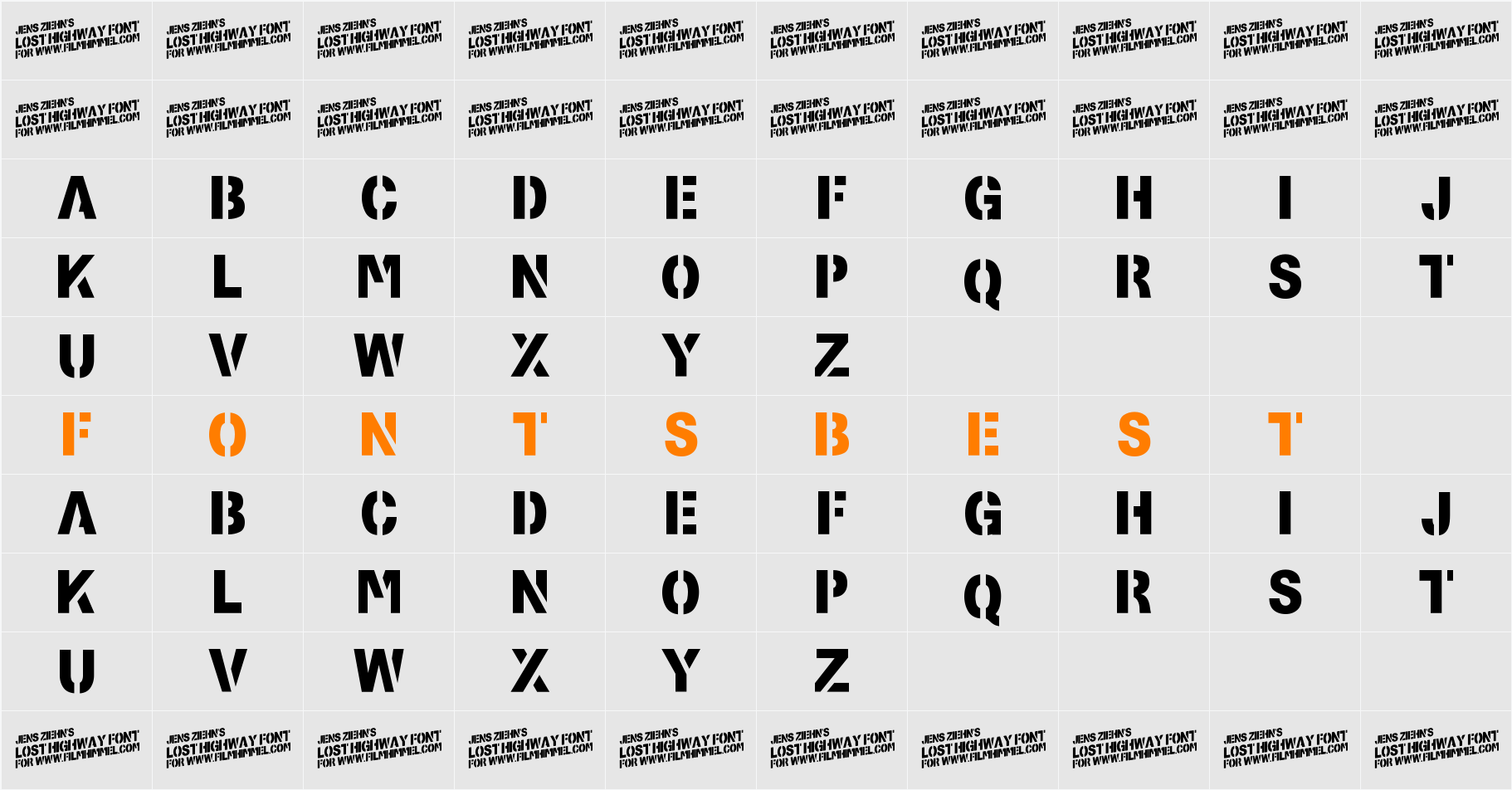 Lost Highway Character Map