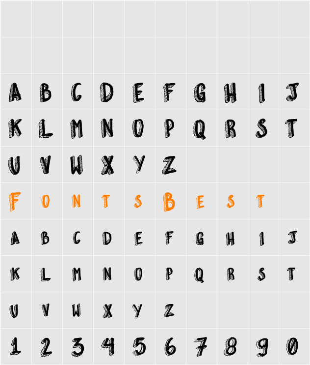 Esquisito Character Map
