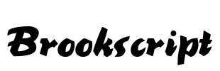 Brookscript Font Image