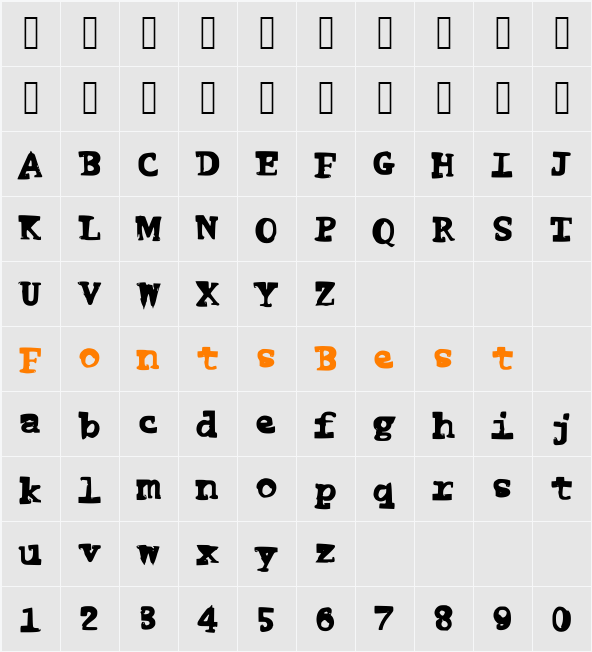 FunnyMe Character Map