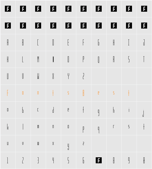 TS Gaunt Character Map
