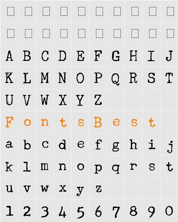 Underwood Champion Character Map