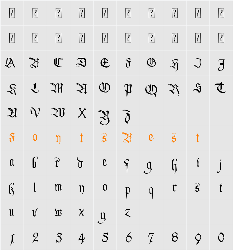 PentaGram’s Callygraphy Character Map