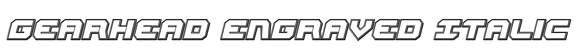 Gearhead Engraved Italic