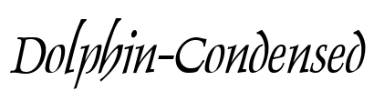 Dolphin-Condensed Font Image
