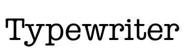 Typewriter Font Image