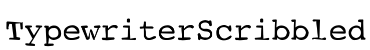 TypewriterScribbled Font Image