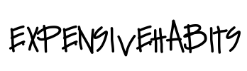 ExpensiveHabits Font Image