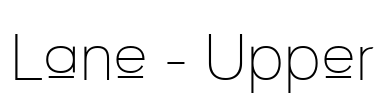 Lane - Upper Font Image