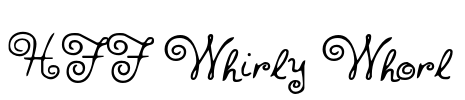 HFF Whirly Whorl Font Image