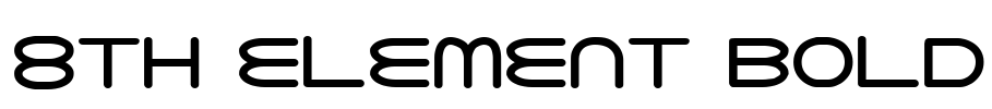 8th Element Bold Font Image