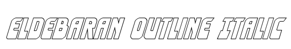 Eldebaran Outline Italic