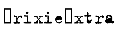TrixieExtra Font Image