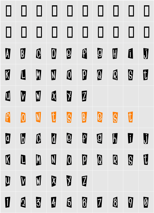 JI-Sicced Character Map
