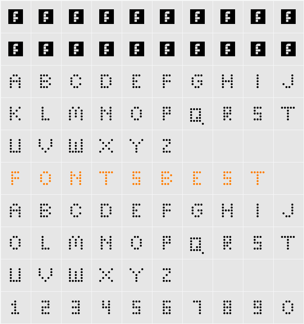 Bright Lights  Character Map