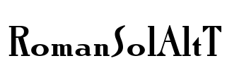 RomanSolAltT Font Image