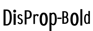 DisProp-Bold Font Image