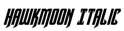 Hawkmoon Italic Font Image