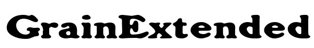 GrainExtended Font Image